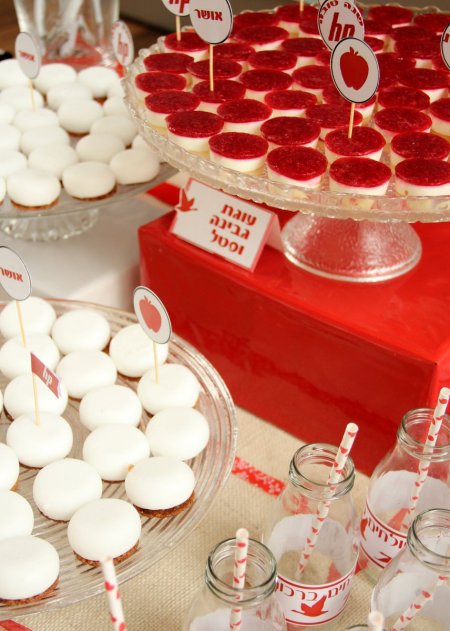 קינוחי מלבי ועוגות גבינה עם פטל